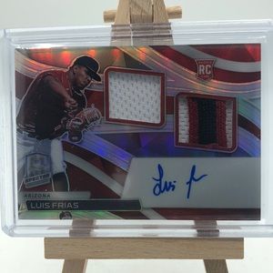 Luis Frias Dual Game-Worn Patch On-Card Auto RC